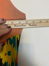 Load image into Gallery viewer, Coogi Dress Womens Extra Large Peach Summer Floral Long Maxi Spandex Halter Boho