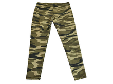 Load image into Gallery viewer, Torrid Leggings Womens 1 (31.9x25) Green Camo Slashed Fish Net Spandex Stretch