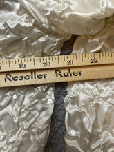 Load image into Gallery viewer, Tahari Arthur S. Levine Jacket Womens Large Ivory Zip Up Shimmer Satin Look