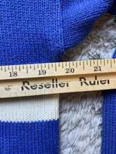 Load image into Gallery viewer, VTG Pull By Herald Shirt Adult 3 Blue White Striped Collared Knitted Polo Mens