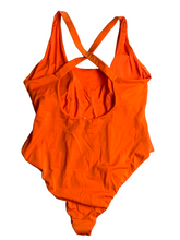 Load image into Gallery viewer, Kitty & Vibe Swimsuit Womens 5XLR Orange Solid One Piece Swimwear Ladies NWOT