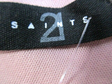 Load image into Gallery viewer, 21 Saints Shirt Womens Large Cropped Peplum Hem Sleeveless Casual Ladies NWT