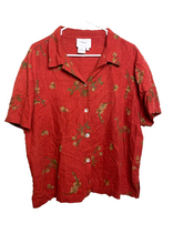 Load image into Gallery viewer, VTG Country Wear Casuals Dress W/ Jacket Womens Large Rustic Red Linen Rayon