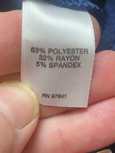 Load image into Gallery viewer, J Jill Shirt Womens Medium Navy Blue Oversized Ruffle Hem Tunic Blouse Rayon