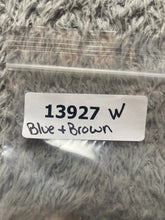 Load image into Gallery viewer, Dunia Shirt Womens Large Blue Brown Geometric Peplum Babydoll Flowy Blouse Rayon