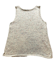 Load image into Gallery viewer, J Jill Shirt Womens Large Pastel Rainbow Tank Nylon Acrylic Linen V-Neck Ladies