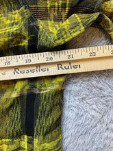 Load image into Gallery viewer, El Gringo Imports Shirt Adult Medium Yellow Black Plaid Button Up Casual Mens