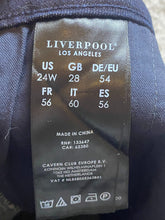 Load image into Gallery viewer, Liverpool Shorts Womens 24W (27x5.5) Midnight Blue Denim The Trouser Cuffed Plus