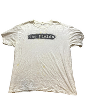 Load image into Gallery viewer, The Fields Shirt Adult Large White Film Crew Spell Out Streetwear Crewneck Mens