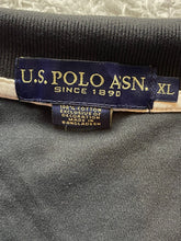 Load image into Gallery viewer, US Polo Assn Shirt Adult Extra Large Black White Pony Casual Golf Collared Mens
