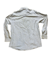 Load image into Gallery viewer, Alan Flusser Shirt Adult Medium Blue Yellow Striped Pocket Casual Cuffs Mens