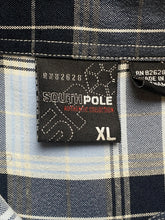 Load image into Gallery viewer, Vintage Southpole Shirt Adult Extra Large Blue Button Up Plaid Y2K Casual Mens