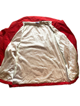 Load image into Gallery viewer, VTG City Football Jacket Adult Extra Large Red Ivory Sporty Windbreaker 70s Mens