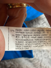 Load image into Gallery viewer, ZARA Dress Womens Extra Small Teal Blue Button Down Collared Shirt Stretch NWT