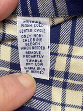 Load image into Gallery viewer, Ralph Lauren Shirt Adult Extra Large Beige Navy Plaid Button Up Blue Pony Mens
