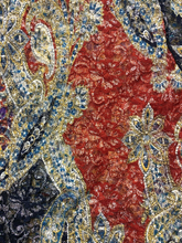 Load image into Gallery viewer, Chicos Jacket Womens 3 Large Lace Black Gold Hippie Peasant Boho Plus Ladies