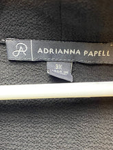 Load image into Gallery viewer, Adrianna Papell Shirt Womens 3X Black Oversized Flowy Stretch Grunge Blouse Plus