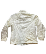 Load image into Gallery viewer, Outbrook Jacket Womens Medium Ivory Snaps Nylon Windbreaker Outdoor Ladies