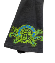 Load image into Gallery viewer, Bee Mistic Jacket Adult Large Black Dragon Head Art Artsy Full Zip Hoodie Mens