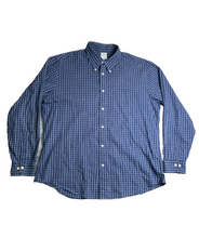 Load image into Gallery viewer, Brooks Brothers 1818 Shirt Adult Extra Large Blue Regent Button Up Flannel Mens