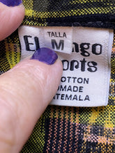 Load image into Gallery viewer, El Gringo Imports Shirt Adult Medium Yellow Black Plaid Button Up Casual Mens