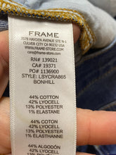 Load image into Gallery viewer, FRAME Jeans Womens 30x26 Blue Denim Le Sylvie Slender Straight Raw Hem Stretch