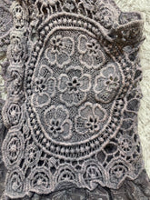 Load image into Gallery viewer, Origami by Vivien Sweater Womens Medium/Large Lace Crochet Cardigan Boho Beachy