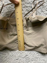Load image into Gallery viewer, Lucky Brand Sports Bra Womens Large Taupe Double Strap Nylon Spandex Yoga Padded