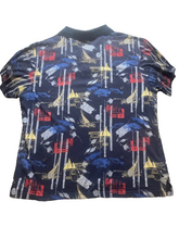 Load image into Gallery viewer, Penguin By Munsingwear Shirt Adult 2XL Navy Blue Boating Fishing AOP Polo Mens