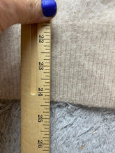 Load image into Gallery viewer, Angora Sweater Womens Small Beige Button Up Cardigan Embroidery Pearl Beaded