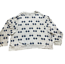 Load image into Gallery viewer, Disney Sweatshirt Womens 3X Allover Print Minnie Head Rainbow Pullover Plus Lady