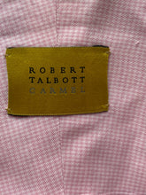 Load image into Gallery viewer, Robert Talbott Shirt Adult Large Pink Carmel Houndstooth Button Up Cuffs Mens