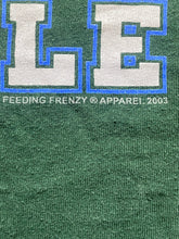 Load image into Gallery viewer, VTG Lenny & Joe’s Fish Tale Shirt Adult 2XL Forest Green Feeding Frenzy Y2K Mens