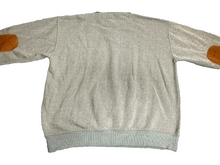 Load image into Gallery viewer, Orvis Sweater Adult Large Gray Mens Collared Elbow Patches Polo Outdoor Mens