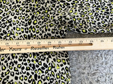 Load image into Gallery viewer, Zara Shirt Womens Large Green Yellow Black Leopard Print Flowy Oversized Blouse