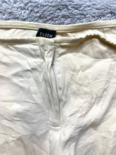 Load image into Gallery viewer, Eileen Fisher Pants Womens Large (37x29) Beige Flat Front Silk Spandex Ladies