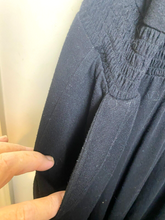 Load image into Gallery viewer, Torrid Dress Womens 4 4X Black Ruffled Smocked Cut Out Boho Lagenlook Maxi Plus