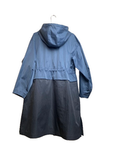 Load image into Gallery viewer, Bernardo Jacket Adult Large Gray Black Zip Up Hooded Raincoat Outerwear Mens