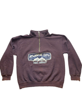 Load image into Gallery viewer, VTG Atlantic City Sweater Adult Medium New Jersey 1/2 Zip Fleece Dolphins Mens