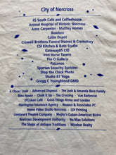 Load image into Gallery viewer, Historic Norcross Shirt Adult Extra Large White Art Splash & Wine Festival Mens