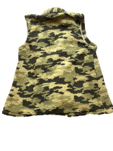 Load image into Gallery viewer, Harlow Rose Sweater Womens 2X Camo Asymmetric Fleece Open Front Cardigan Plus