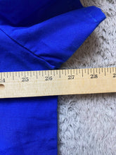 Load image into Gallery viewer, Kansas Jayhawks Scrub Top Adult 2X Blue Nurse Medical Uniform Adar Plus KU Mens