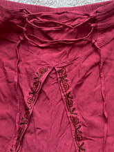 Load image into Gallery viewer, Just Cruising Pants Womens Free Size (30x20) Boho Wide Leg Embroidered Cruise