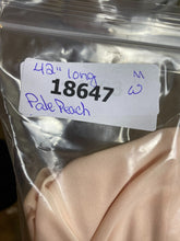Load image into Gallery viewer, VTG Ursula of Switzerland Dress Womens 3/4 Pale Peach Chiffon Shoulder Pads Maxi
