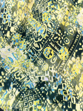 Load image into Gallery viewer, VTG A. Aubrey Dress Womens 5 Small Asymmetric Y2K Lined Geometric Hippie Peasant