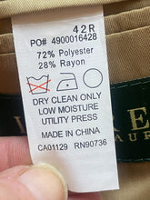 Load image into Gallery viewer, Lauren Ralph Lauren Sport Coat Mens 42 Tan Single Breasted Rayon Suit Blazer