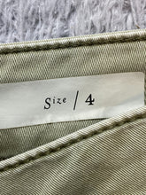 Load image into Gallery viewer, Chino by Anthropologie Pants Womens 4 (31x24) Light Sage Wide Leg Crop Baggy