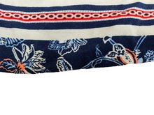 Load image into Gallery viewer, New Directions Dress Womens Large Navy Red AOP Flower 100% Rayon Boho Tunic NWT