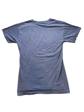 Load image into Gallery viewer, Superman Shirt Adult Medium Heather Navy Big Logo Center DC Comics Crewneck Mens