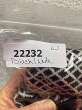 Load image into Gallery viewer, ZARA Knit Dress Womens Medium Black White Argyle Diamond Sheath Peasant Casual